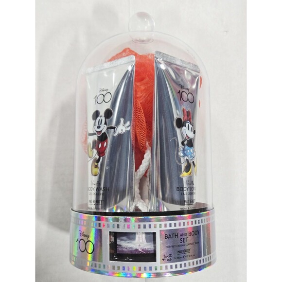 Disney 100 Bath Body Set Mad Beauty Vanilla Lotion Wash Mickey Minnie Gift NIB - Picture 5 of 7